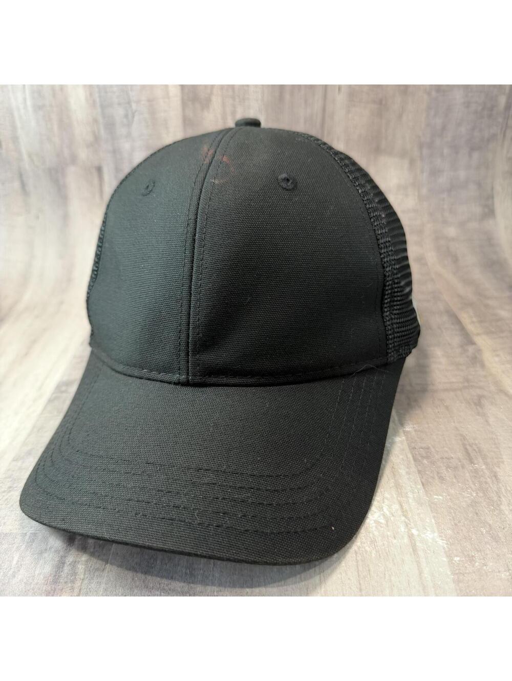 Carhartt Black Trucker Hat (STAIN) Mesh Back Snapback Cap READ
